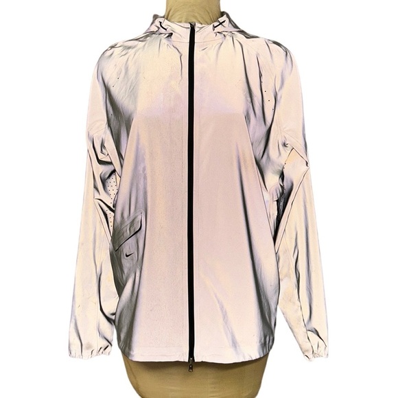 NIKE | Vapor Flash Running Jacket Full Reflective Reversible Gray Women’s XXL - Picture 3 of 17